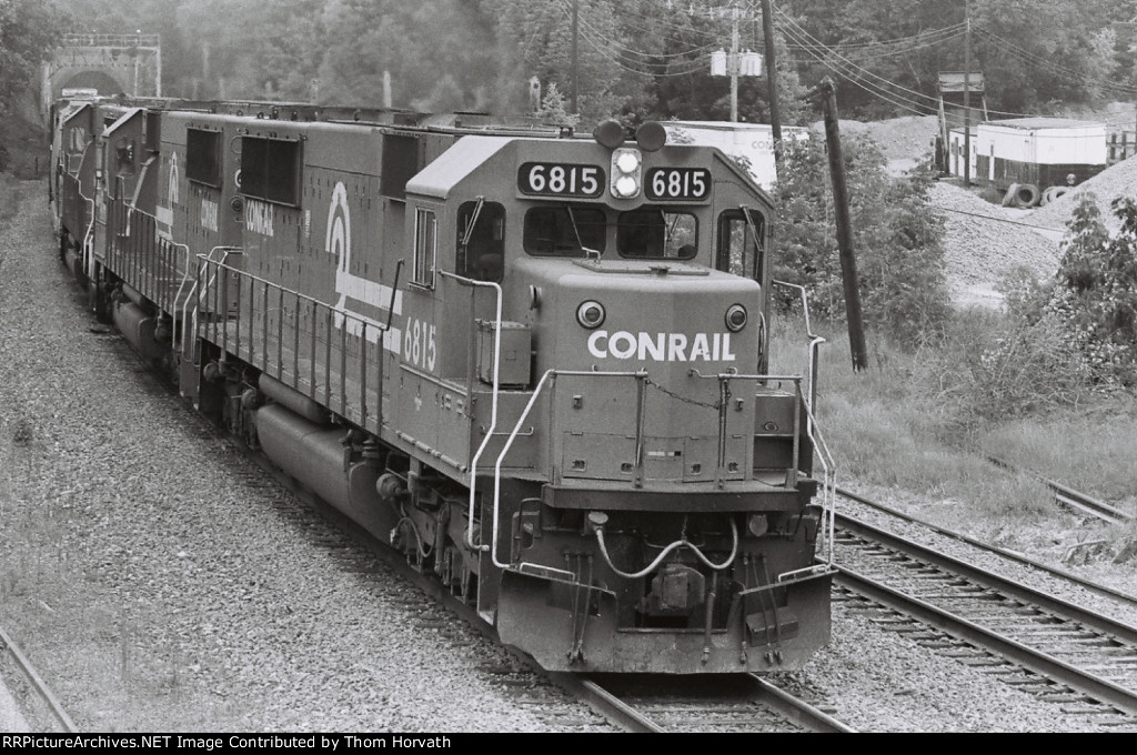 CR 6815 heads up this eastbound freight at Lehigh Line MP 64